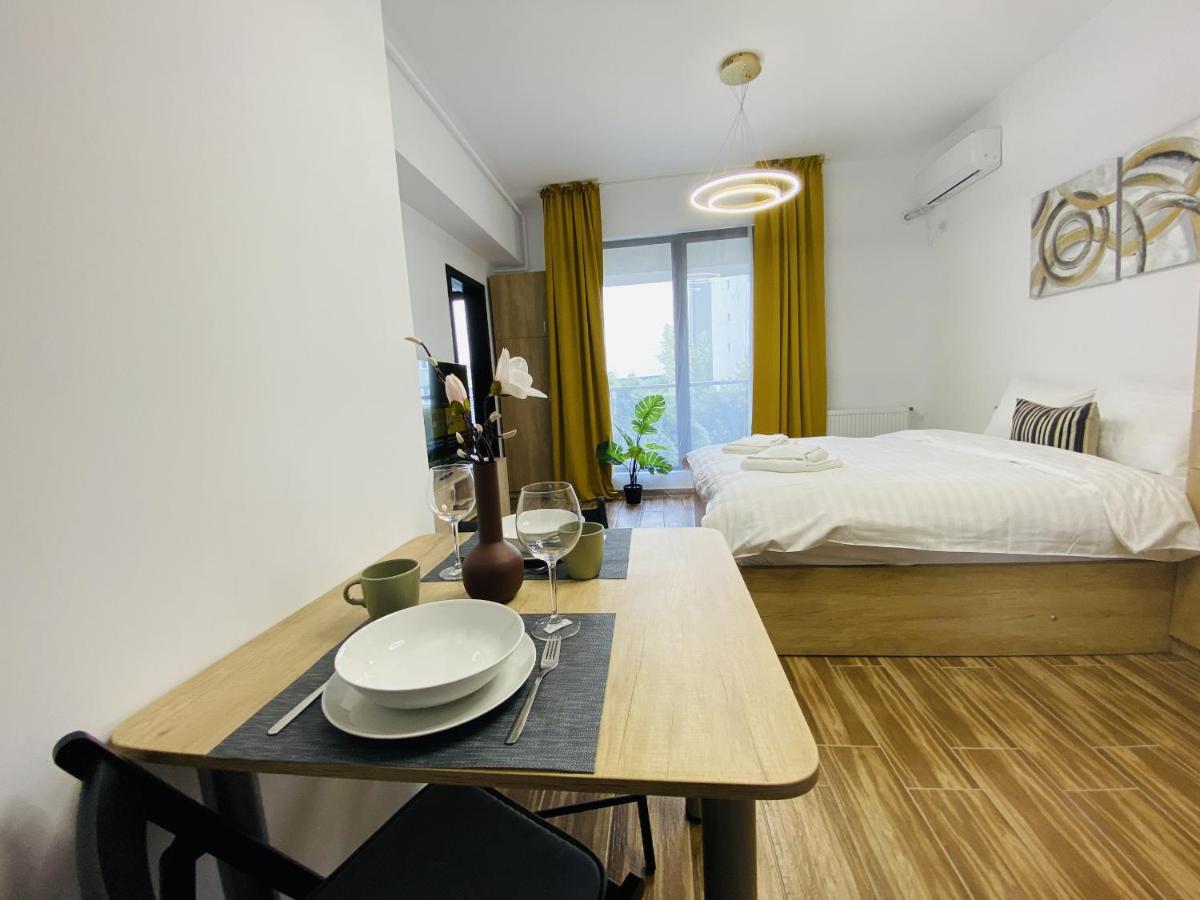New City Studios With Balcony Bucureşti Ngoại thất bức ảnh